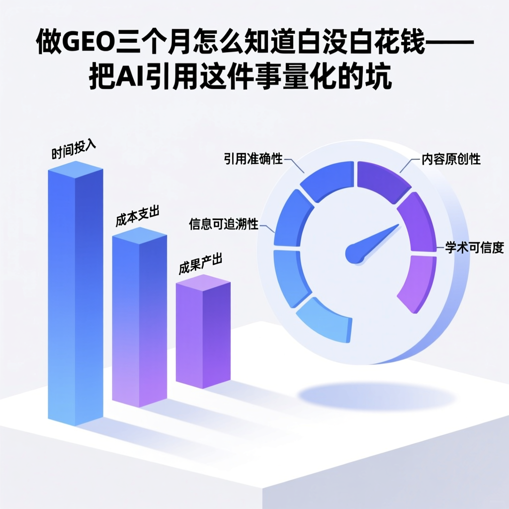 做 GEO 三个月，怎么知道白没白花钱？把“AI 引用”这件事量化的坑和方法